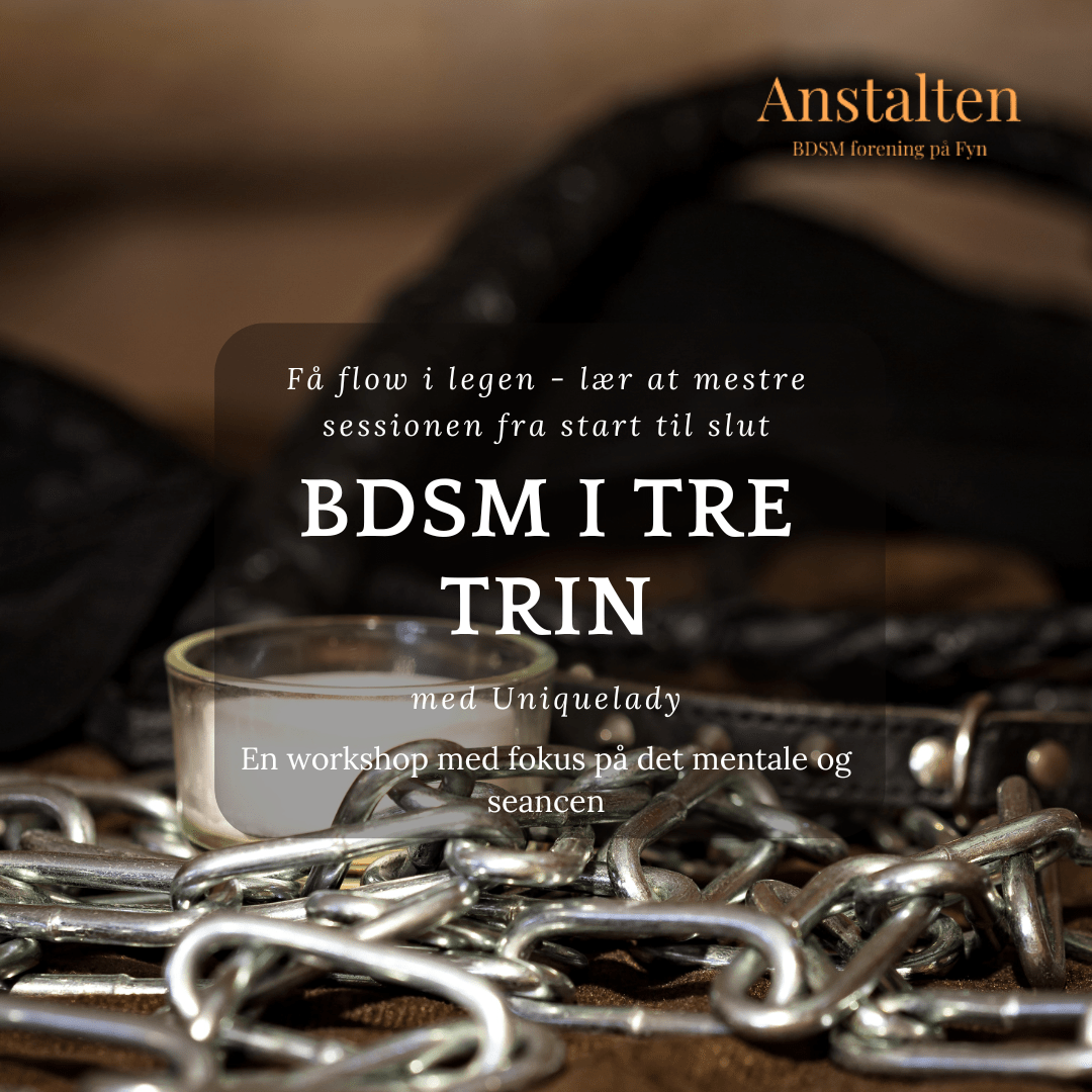 Workshop: BDSM i Tre Trin med Uniquelady - med efterfølgende Playnight